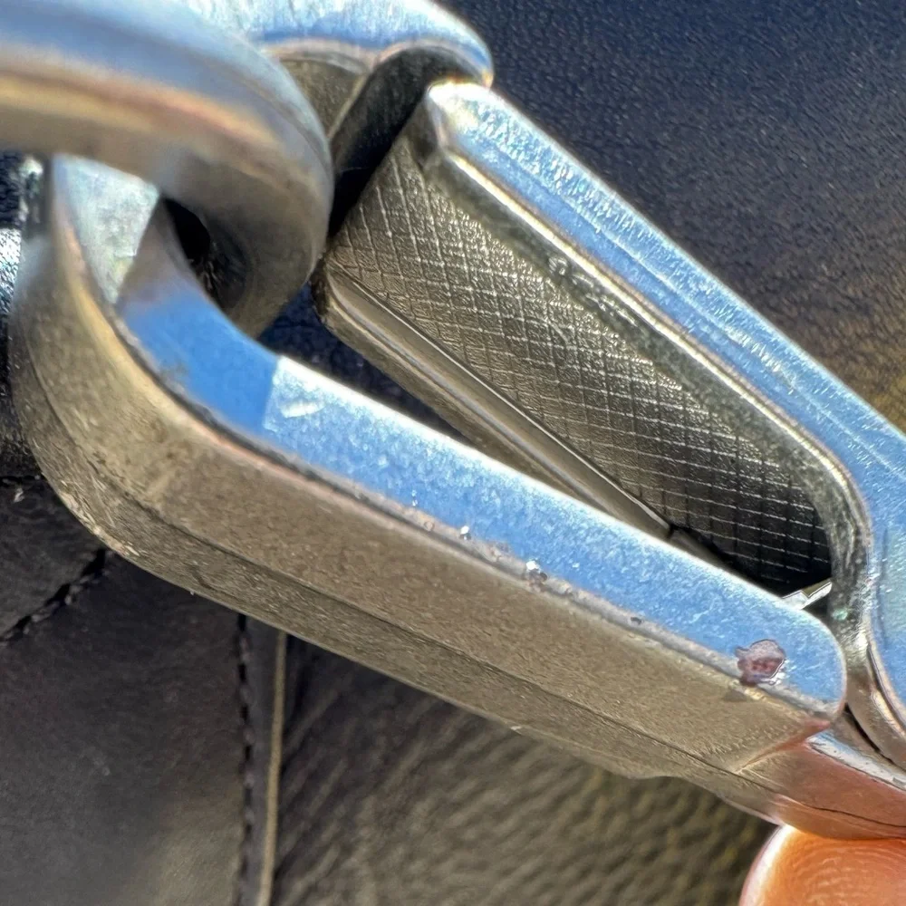 Piel Leather Multi-Compartment Duffel Bag.
